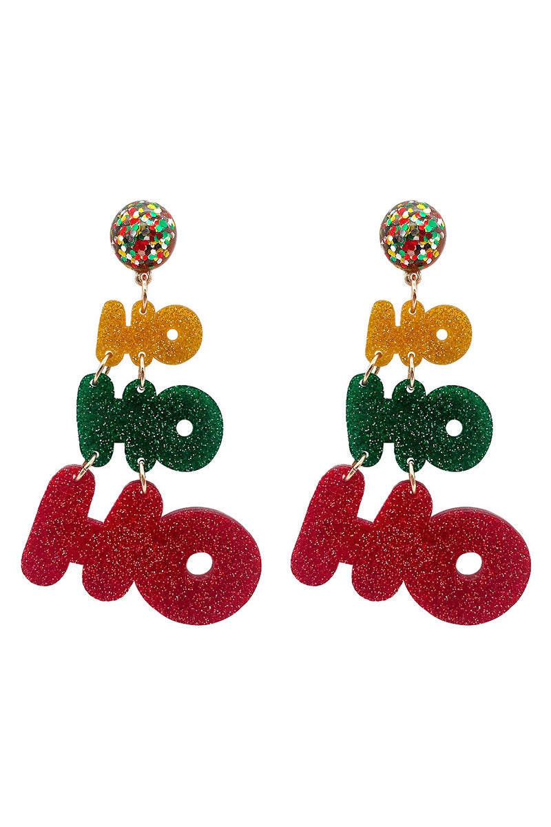 HO-HO-HO Christmas Earrings