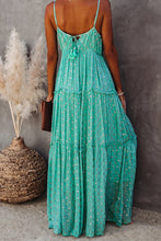 Load image into Gallery viewer, Taste of Summer Aqua Blue Tiered Maxi Dress
