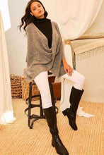 Load image into Gallery viewer, Fall Wishes Poncho Sweater
