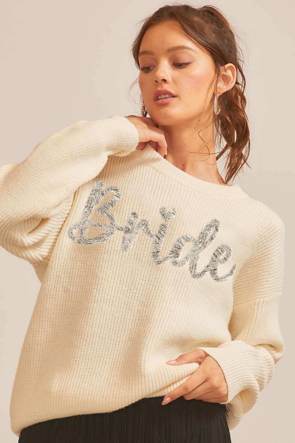 BRIDE Glitter Sweater