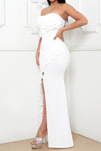 Load image into Gallery viewer, Beautiful Angel Ruffle Trim Maxi Dress
