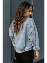 Load image into Gallery viewer, Gone Wild Leopard Print Denim Jacket
