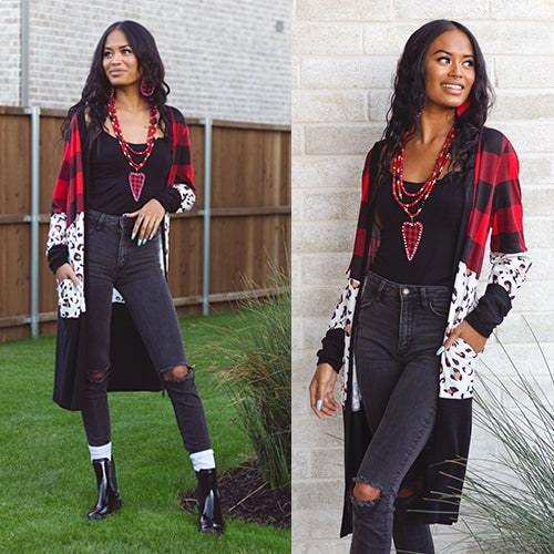 Cozy Zone Plaid Cardigan