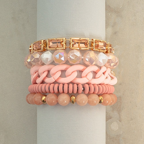 Chunky Chain Bracelet Stack