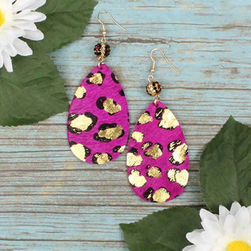 Leopard Print Earrings