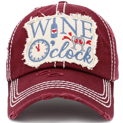 Wine O'Clock Ball Cap