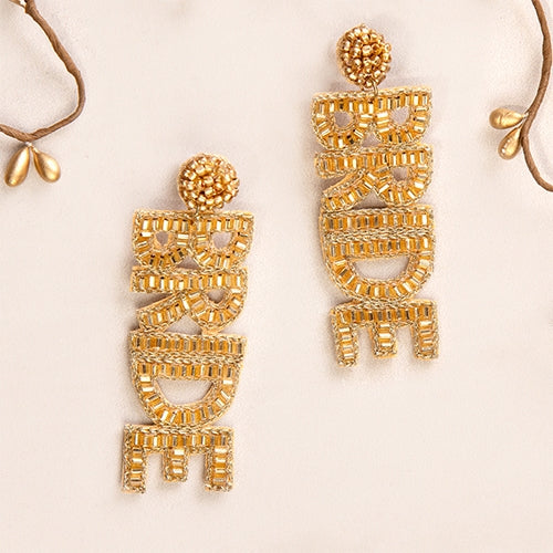 Gold Bride Earrings