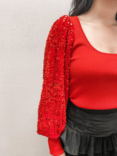 Load image into Gallery viewer, Ruby Rose Sequin Sweater
