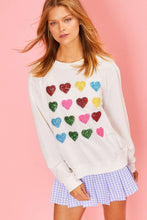 Load image into Gallery viewer, Love &amp; Joy Sequin Hearts Top
