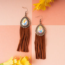 Load image into Gallery viewer, Rhinestone Tassel Earring
