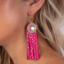 Load image into Gallery viewer, Rhinestone Tassel Earring
