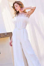 Load image into Gallery viewer, Social Graces Pearl &amp; Sequin Jumpsuit
