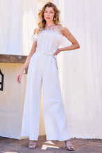 Load image into Gallery viewer, Social Graces Pearl &amp; Sequin Jumpsuit
