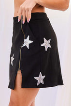 Load image into Gallery viewer, Queen of Gems Sequin Star Skirt
